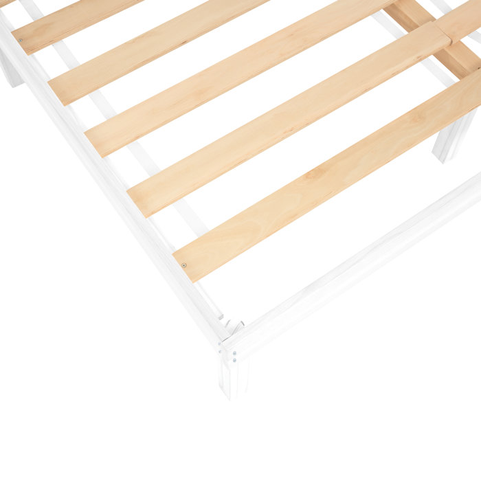 Ebern Designs Eimuntas 14 inch Solid Wood Platform Bed, No Squeak Bed Frame, No Box Spring